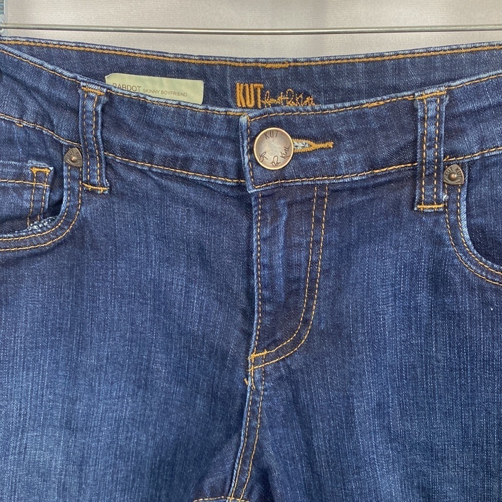 Kut from the Kloth Bardot Skinny Boyfriend Jeans - Size 6 - Picture 3 of 15